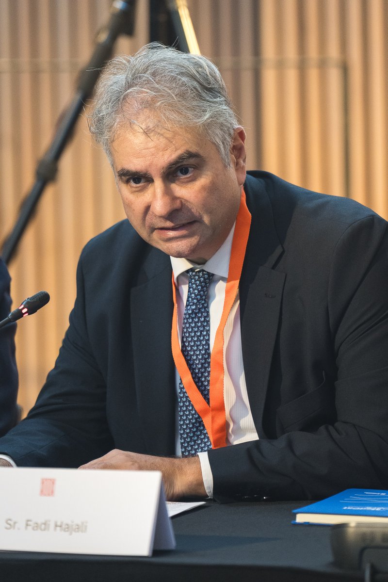 UfMSecretariat's tweet photo. At #MedCatDays, Acting UfM Secretary General Fadi Hajali highlighted the UfM’s renewed vision for stronger cooperation across the Mediterranean:

“Our Vision Statement rests on three pillars: connecting people, connecting countries and connecting economies.”

He stressed that turning this vision into tangible results requires the active involvement of regions, cities and local authorities across the region.