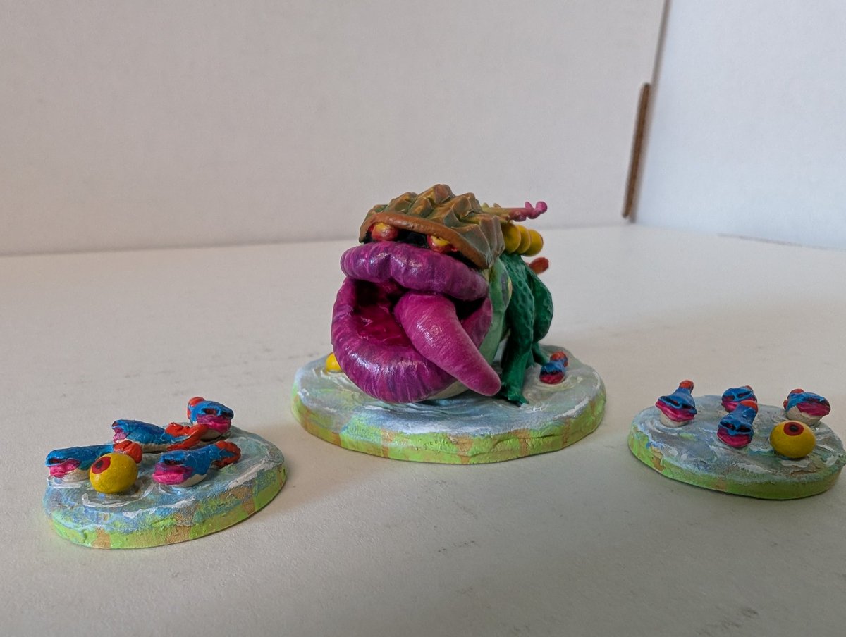 psychos101's tweet photo. Deku Toad model I made.  One of the silliest mini-bosses of the Zelda series.  The eggs kinda look like eyes

#thelegendofzelda
#twilightprincess https://t.co/ZJgj6Zya1I