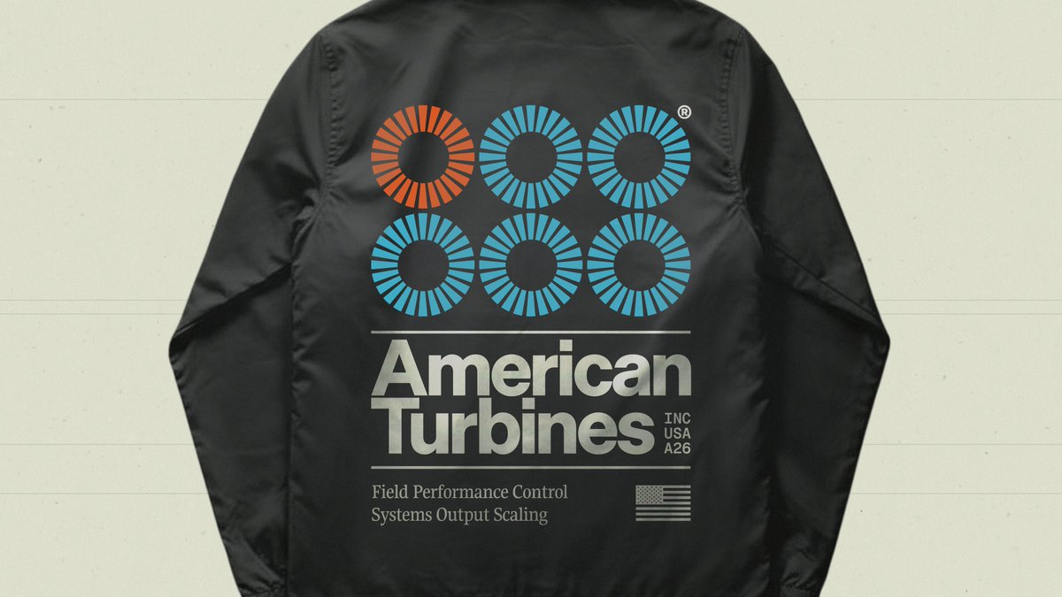 kyleanthony's tweet photo. Brand Identity concept we did for American Turbines https://t.co/qvSspCMQCw