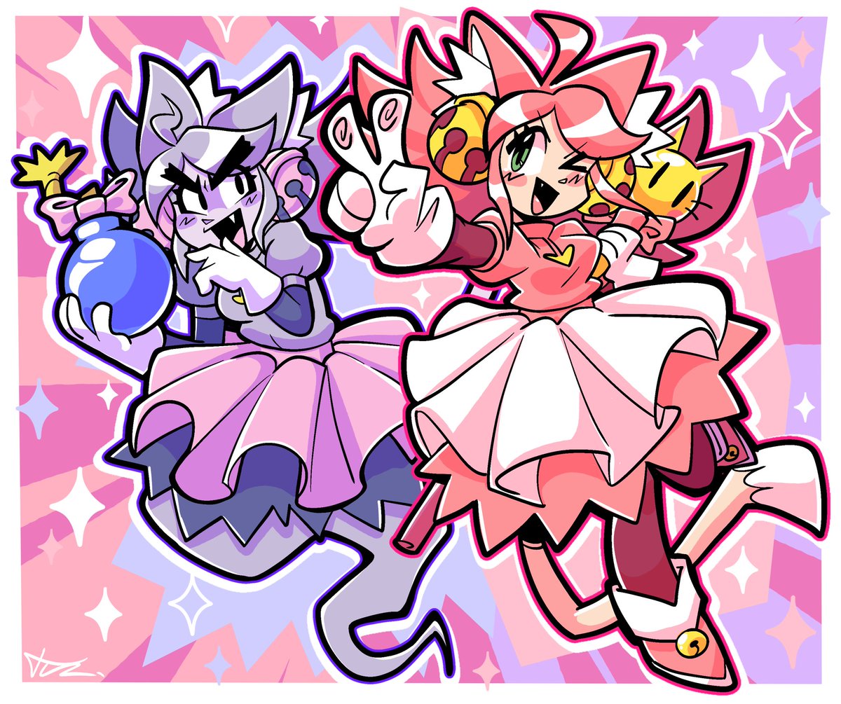 Teevz's tweet photo. CUTIE MEW MEW GIRL SHE IS SAVING THE DAY ✨🩷🐱
#deltarune https://t.co/C4roJPmEWr