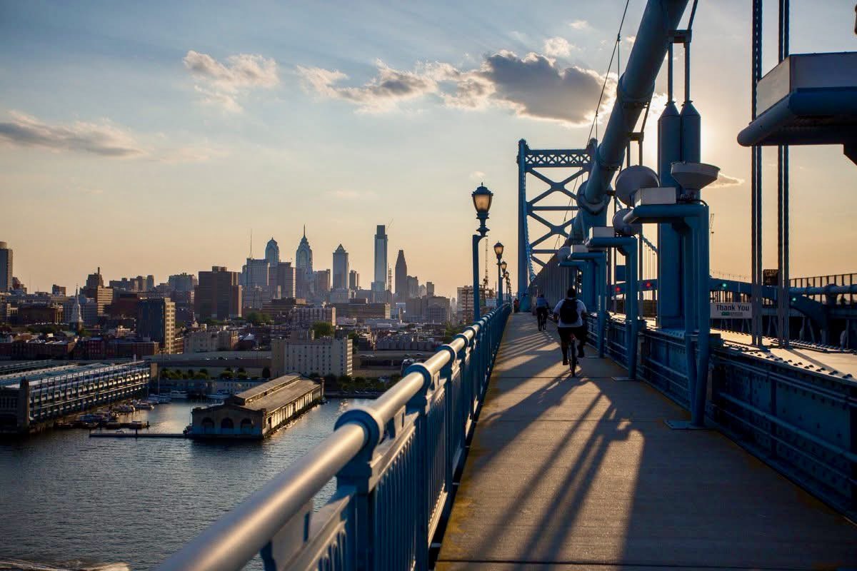 PhilaOEM's tweet photo. Travel Advisory: The Ben Franklin Bridge will be closed to vehicular traffic on Saturday, July 11, from 8:30am to 4pm. It will be open to pedestrians to celebrate the 100th birthday of the bridge. Read more and register if interested in attending: https://t.co/QIC5RYkbJW (1/2) https://t.co/gjTdCPu0fS