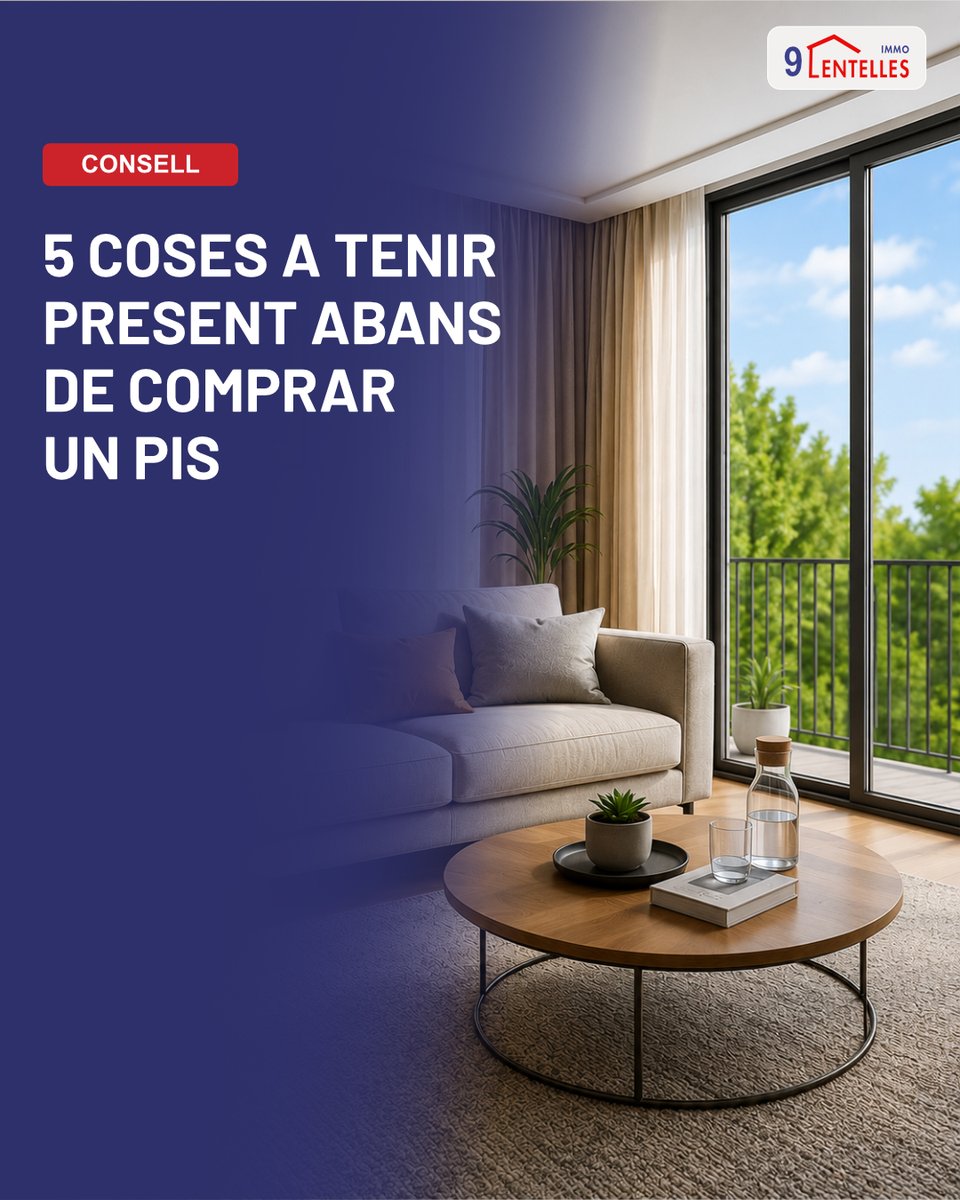 9Centellesimmo's tweet photo. 🏠 Comprar un pis no és només trobar-lo bonic. És fer-ho amb totes les garanties.

Abans de firmar, hi ha 5 coses que et poden estalviar molts maldecaps (i diners) 🧵👇 https://t.co/DzJT0KYoJU