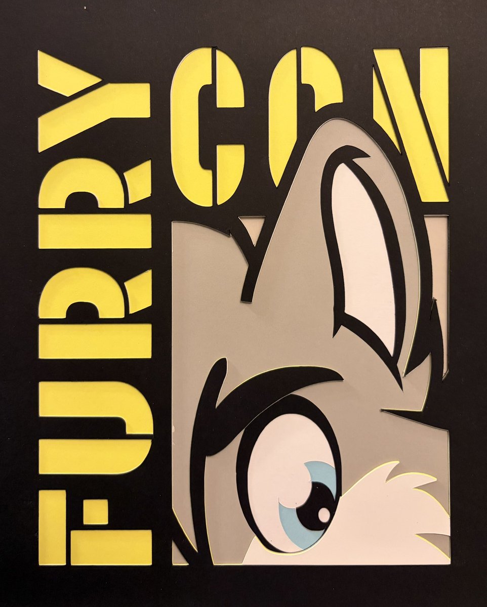 ArtistCreatCutC's tweet photo. Furry con logo parody of comic con logo sold @redfishbowl Northside Music Festival 2026 #anthrocon226 #ac26 #furryart #comiccon https://t.co/TBDboNZ3XD