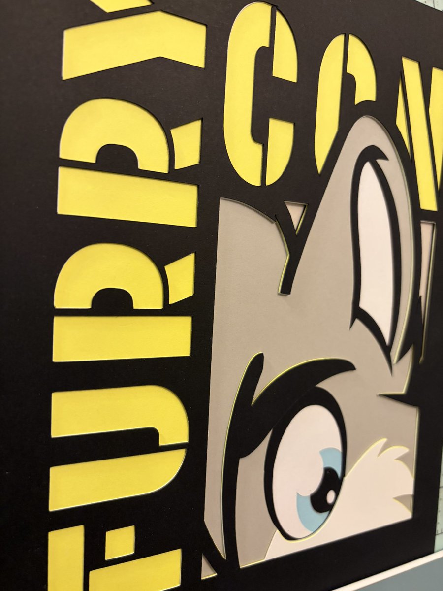 ArtistCreatCutC's tweet photo. Furry con logo parody of comic con logo sold @redfishbowl Northside Music Festival 2026 #anthrocon226 #ac26 #furryart #comiccon https://t.co/TBDboNZ3XD