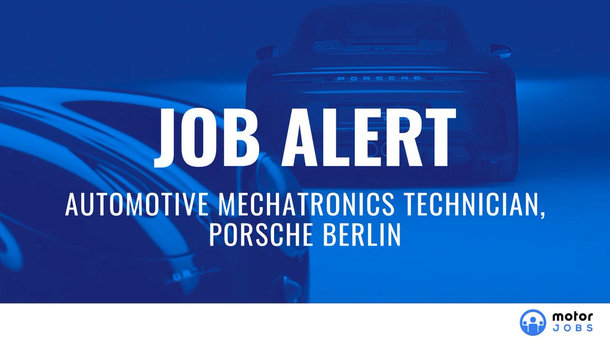 motorjobscom's tweet photo. Become part of Porsche Niederlassung Berlin as an Automotive Mechatronics Technician.
Apply here: https://t.co/vP4JtxXmEK
#motorjobs #motors #jobs #jobalert #automotive #automotivejobs #hiring https://t.co/JR7qjNkLl0