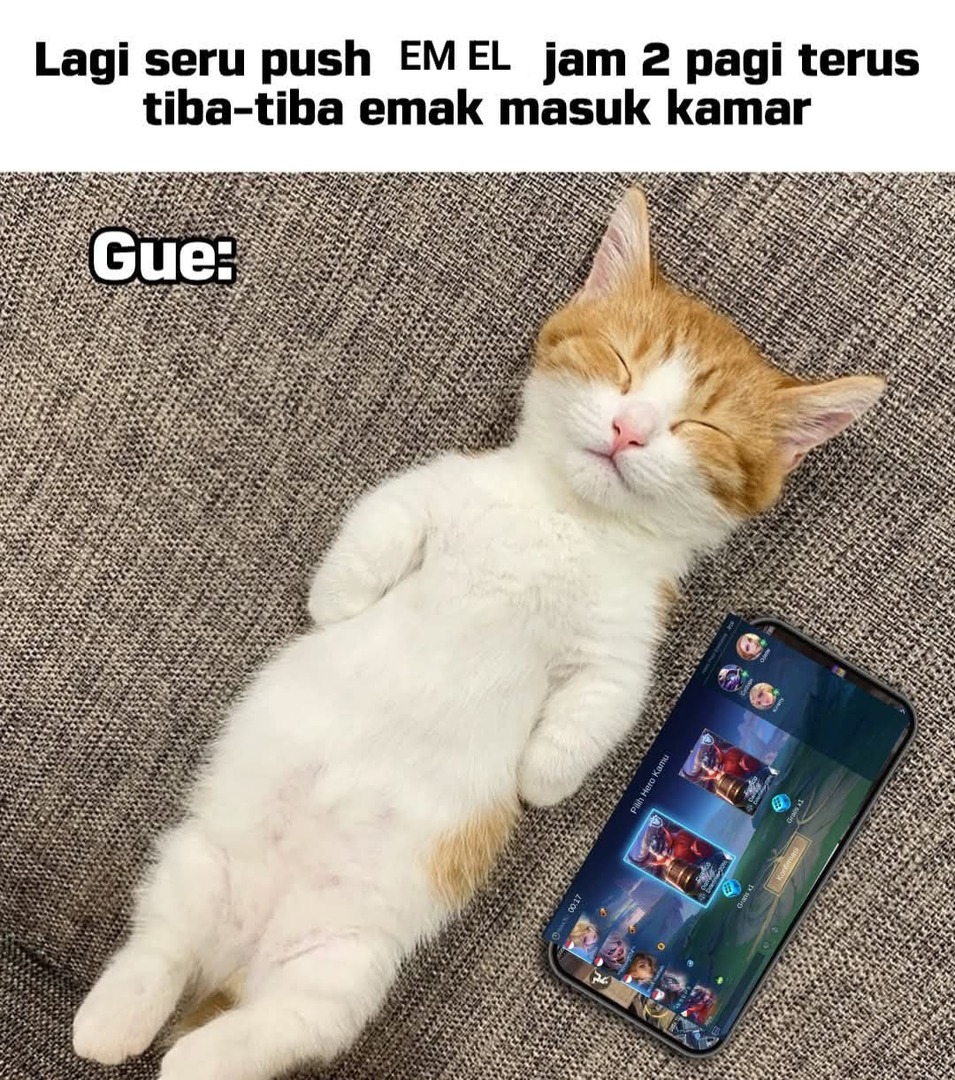 mlbbfess's tweet photo. Langsung pura-pura tidur wkwk ml! https://t.co/kn1LF4hsUf