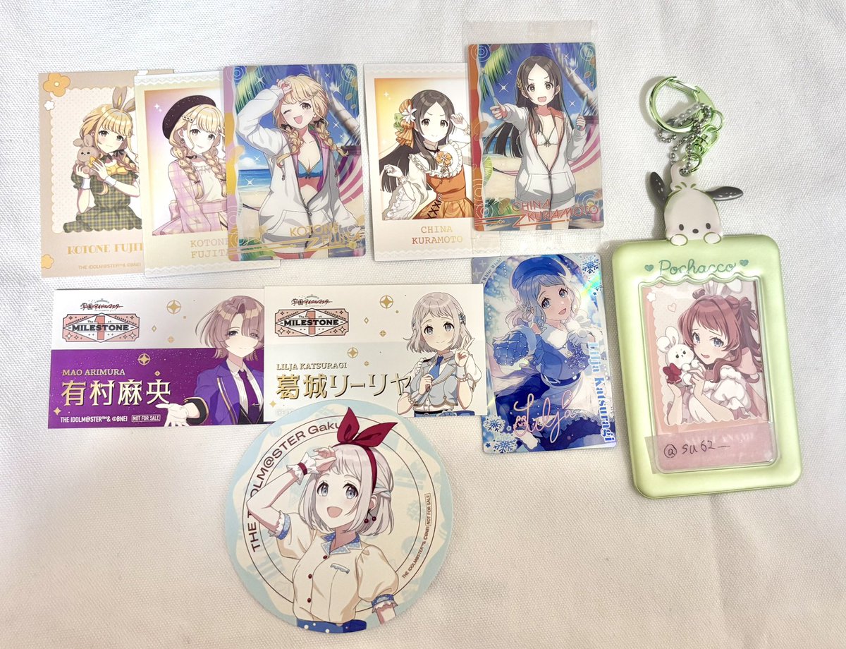 su62__'s tweet photo. 学園アイドルマスター 学マス 交換
chugai grace cafe Gigo milestone ウエハース アニメイト 名刺 
ポラショット コースター 紙類

譲 画像 ことね 麻央 千奈 リーリヤ 清夏 広 佑芽 莉波 星南

求 同異種花海咲季
咲季であればなんでも検討いたします。お気軽にお声がけ下さい

都内 横浜 手渡し希望 https://t.co/yB6hKszFPc
