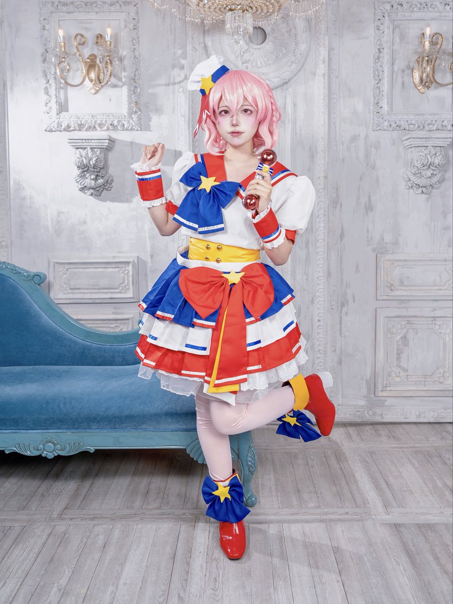 cosplay. プリパラ ・ ・ ⊹ ₊ ⛧🩷 レオナ・ウェスト 🩷⛧₊ ⊹ ・