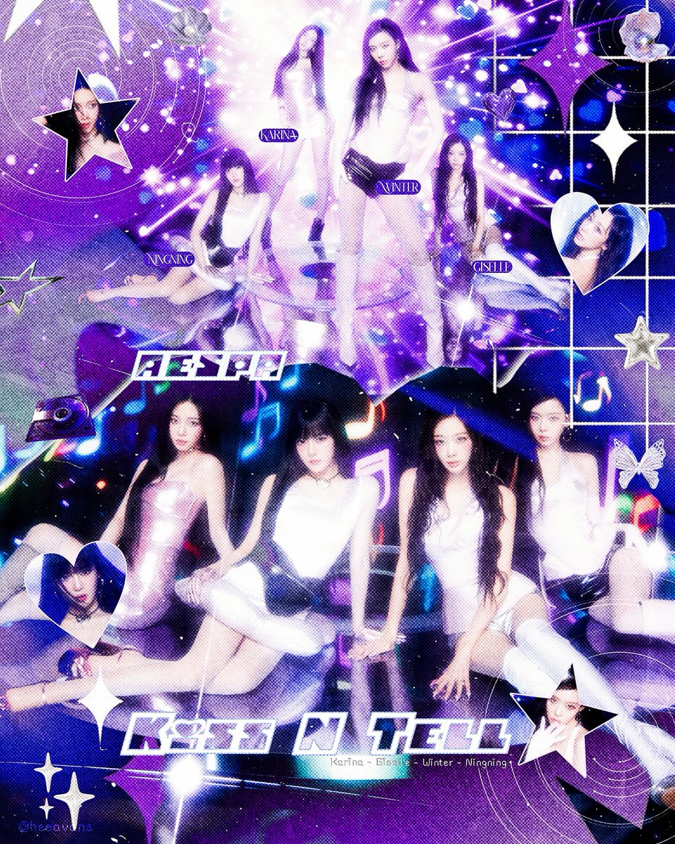 heeavans's tweet photo. 'KISS N TELL' POSTER ☆
#aespa #에스파 #エスパ #KISSNTELL https://t.co/WziynRYJtH