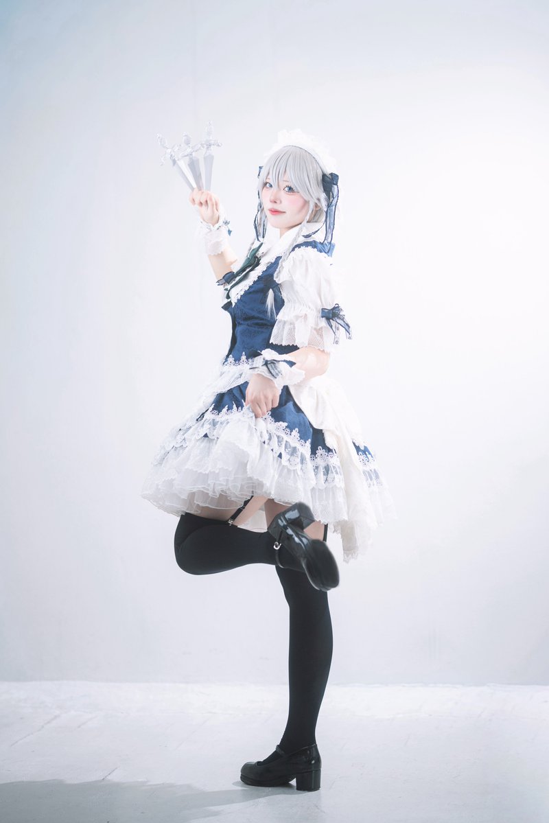 ria02050's tweet photo. おそくほー！咲夜さんでした👍🏻  ̖́-
 #cosplay #東方Project https://t.co/739LltQYS5