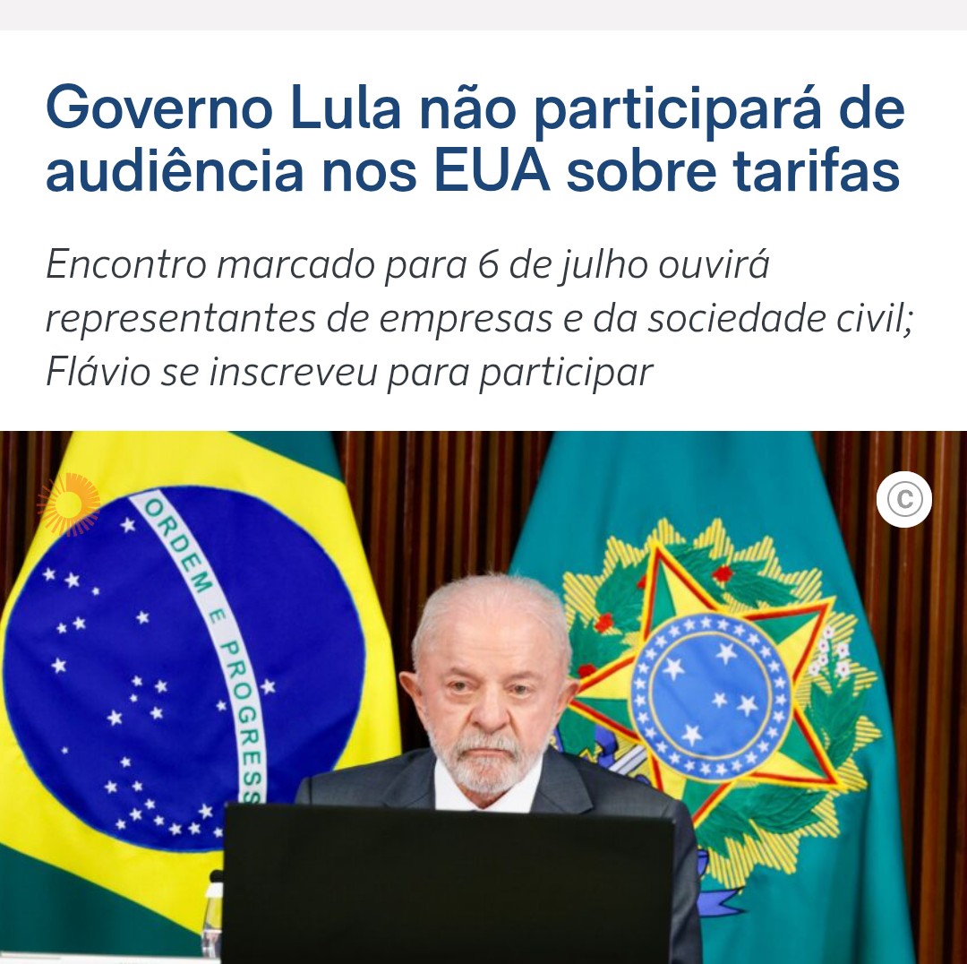 PA_Invest's tweet photo. Lula quer usar as tarifas para fazer campanha,mesmo prejudicando os brasileiros e o Brasil. Não mandou ninguém para defender o Brasil. https://t.co/6Yxlb8ZXfR