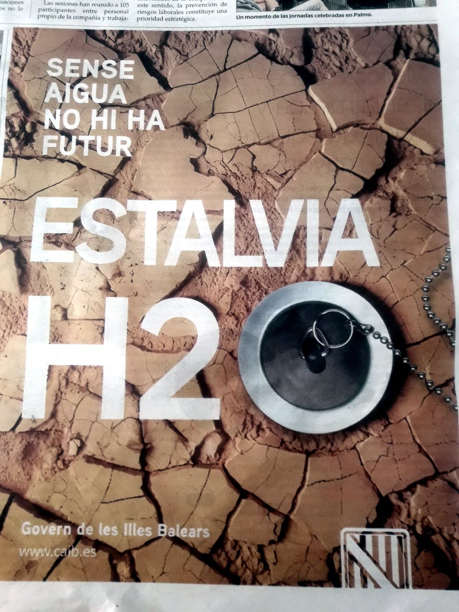 werner_stutz's tweet photo. .
Como cada año en esta época tan seca el GOVERN @goib #goib hace mucho ruido (peticiones 🙏 ) hacia los RESIDENTES pero contrasta igual cada año con el "incomprensible SILENCIO" hacia los hoteleros y turistas en que se refiere al elemento más vital del 💧🚿💧《AGUA》 💧🚿💧
. https://t.co/npMrVyttHI