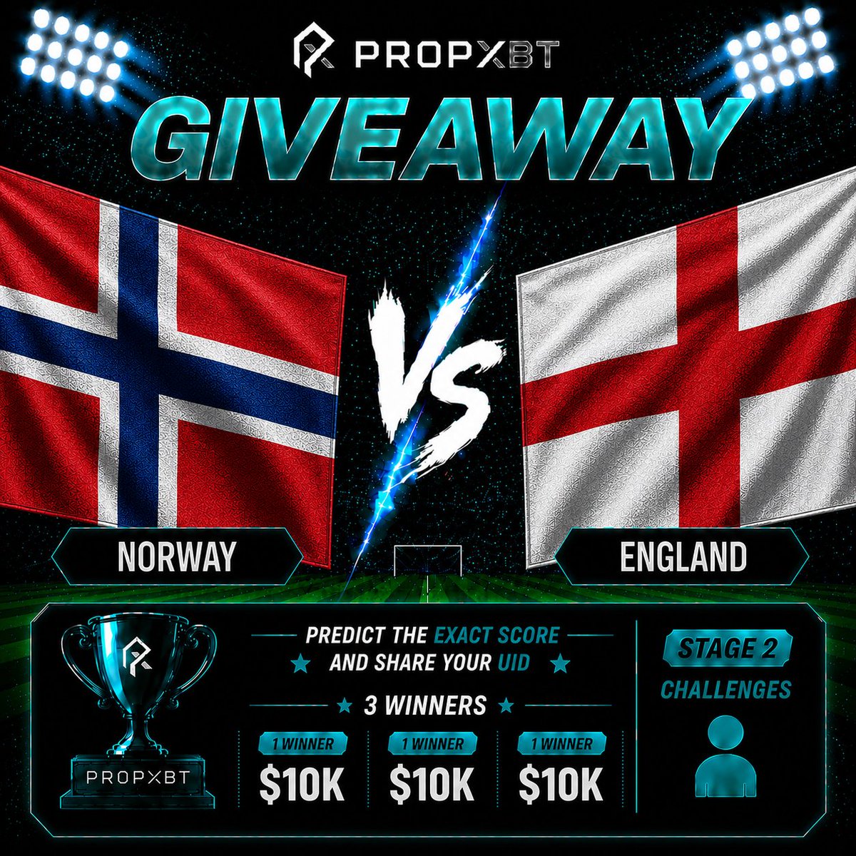 propxbtcom's tweet photo. 🇳🇴 Norway vs England 🏴󠁧󠁢󠁥󠁮󠁧󠁿

3 traders will win a FREE $10K Stage 2 Challenge. 🏆

To enter:
✅ Predict the correct score
✅ Reply with your PropXBT UID

New to PropXBT?

Create your account and start your journey 👇 https://t.co/Z7HmDzmHV5
