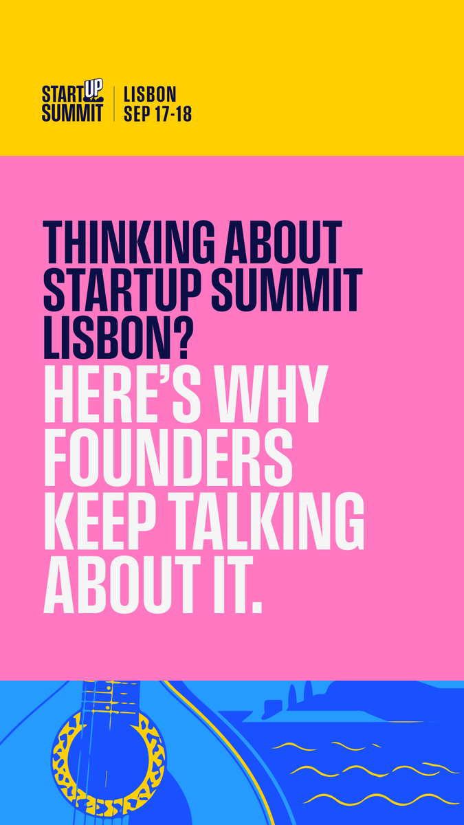 startupsummitl's tweet photo. Startup Summit Lisbon isn’t about collecting business cards.

It’s about meeting people you’ll actually want to talk to again.

For two days, founders, investors, operators and startup leaders come together to share ideas, solve problems and build what’s next.

If that sounds like your kind of room, we’d love to see you there.

📍 Lisbon
17–18 September

🎟️ Tickets from €49. 
https://t.co/3nAECCYsCv

#StartupSummitLisbon #StartupEvent #Startups #Entrepreneurship #StartupFounder #FounderLife #Investors #VentureCapital #PitchCompetition #Networking #Innovation #TechStartups #EuropeanStartups #Lisbon #Portugal