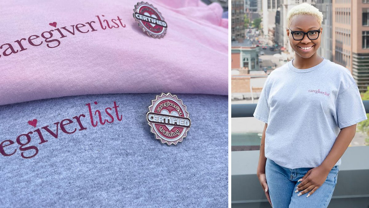 Caregiverlist's tweet photo. You earn the right to feel completely pampered every single day. Wrap yourself in the cozy embrace of our premium signature tee, and add a touch of joy to your uniform with our coordinating "extra sparkle" pin: https://t.co/QVtgpHtYBy #Caregiverlist #CaringfortheCaregiver #care https://t.co/Q9RzvCfSLm