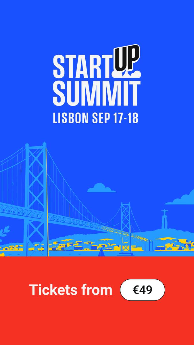 startupsummitl's tweet photo. Startup Summit Lisbon isn’t about collecting business cards.

It’s about meeting people you’ll actually want to talk to again.

For two days, founders, investors, operators and startup leaders come together to share ideas, solve problems and build what’s next.

If that sounds like your kind of room, we’d love to see you there.

📍 Lisbon
17–18 September

🎟️ Tickets from €49. 
https://t.co/3nAECCYsCv

#StartupSummitLisbon #StartupEvent #Startups #Entrepreneurship #StartupFounder #FounderLife #Investors #VentureCapital #PitchCompetition #Networking #Innovation #TechStartups #EuropeanStartups #Lisbon #Portugal