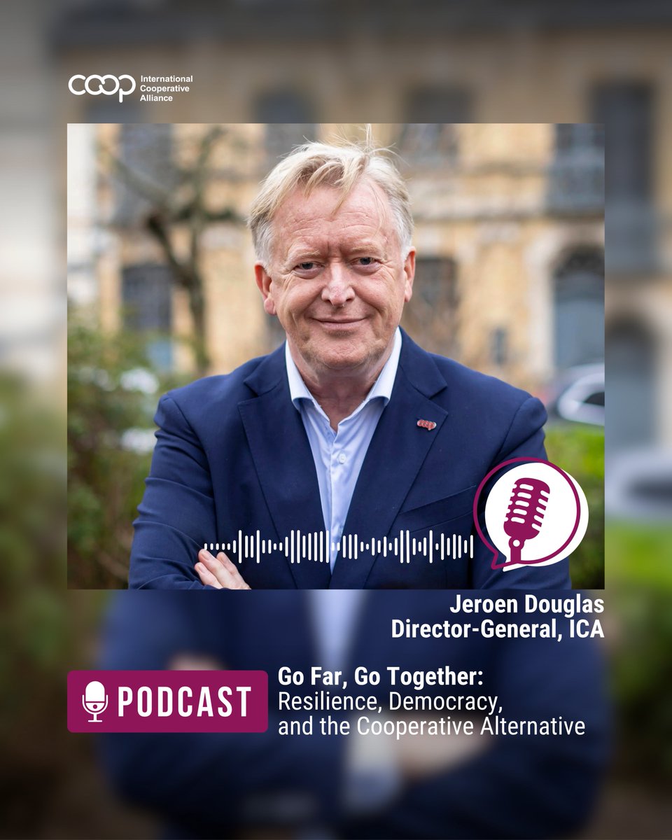 icacoop's tweet photo. 🎙️ ICA Director-General @JeroenDouglas joins Belden Menkus on The Purposeful Strategist podcast to reflect on some of the biggest questions facing the cooperative movement today

🎧 Looking for a thoughtful listen this weekend? This is it: https://t.co/mnna6tOoEP

#Cooperatives https://t.co/uwbuZefdV9