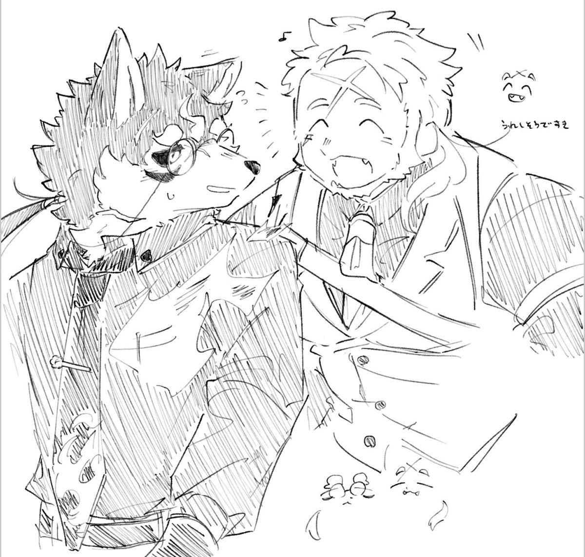 buri_745's tweet photo. 突如現れた身長情報によりワヤワヤになった絵 https://t.co/BE7kkCDUw3