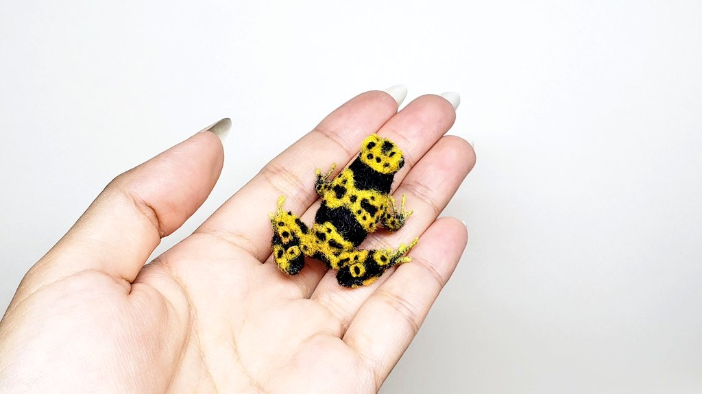 生き物作家さん集まれ2026 羊毛フェルトのカエル🐸