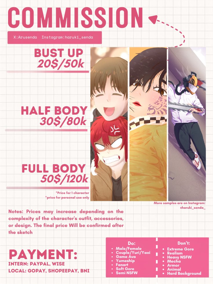 Aru || comms open tweet media