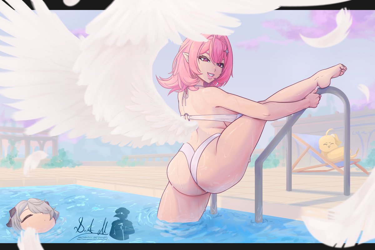 DoktorMalefic's tweet photo. 👼"Pool Angel"🩷| Zenless Zone Zero
Remielle at the pool https://t.co/s2WPksem8j