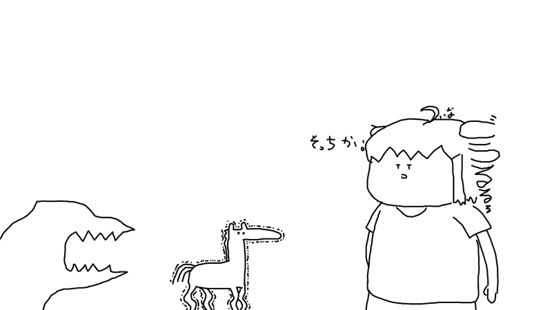 nanashi_tsugomo's tweet photo. #ついなちゃんフラクリ
つ「馬って探索に使えるん？」
犬「まぁそれこそシナリオ次第では開拓時代の荒野をヤマンソとかと駆けるとかあるやん？」
つ「召喚トチっとるやん」
犬「で、何で弓持っとったん？」
つ「ご都合主義でその場にあったんや」
お題：ポニーテール、リサイクル、水や
#ついなちゃん https://t.co/qlkm5IEb7r