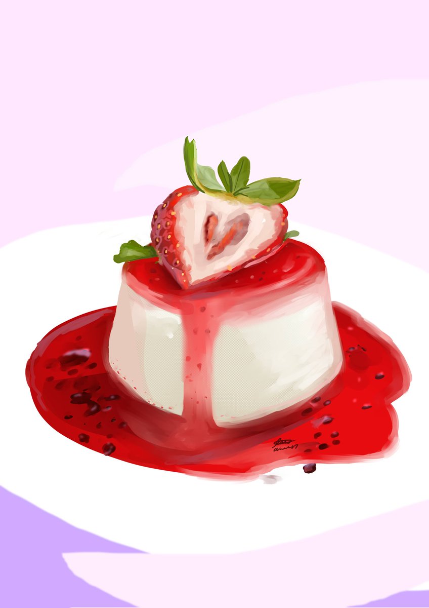 Mitsu_art15's tweet photo. Strawberry Panna cotta !
#drawingㅤㅤ #artㅤㅤㅤㅤ #ilustration #artmootsㅤㅤㅤㅤ #strawberry #Pannacotta #panna #speedpaint #digitalart #cream #localartist #artist #opencomission https://t.co/qGtCl2bfVF