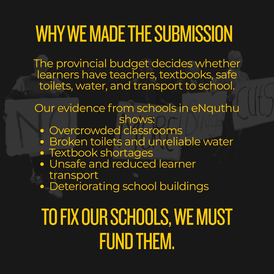 equal_education's tweet photo. [Submission] We present our written submission to the Portfolio Committee on Finance in the KZN Legislature on the Appropriation Bill. Our submission highlights the social impact of provincial budgets on basic education. We call upon the KZN government to use the budget to make sure that the right to basic education is protected under section 29 of our constitution.