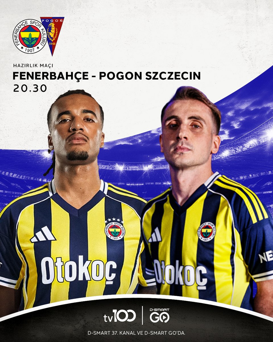 SporSmart_'s tweet photo. 💛💙 Fenerbahçe, Pogon Szczecin karşısında.
Bu heyecan verici karşılaşma, TV100 ile #DSmart ve #DSmartGO'da. https://t.co/GAI6UkCxpT