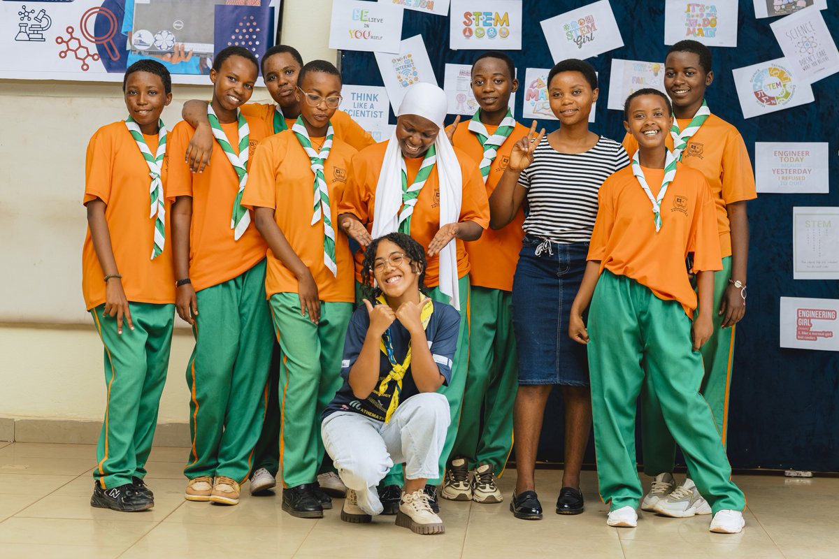 YessGirlsRwanda's tweet photo. At GS Bwerankori, students showcased Wig Reborn a creative STEM project that transforms old wigs into new ones, promoting innovation, sustainability, and practical skills. #YesGirlsCanDoSTEM #Innovation #Sustainability #NationalSTEMFairs https://t.co/XOLOEXLGkx