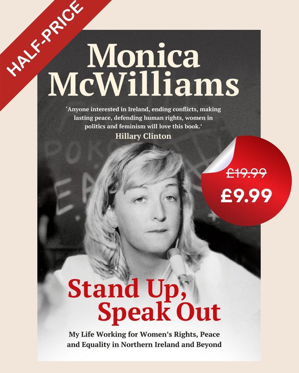 BlackstaffNI's tweet photo. Monica McWilliams broke the mould in so many ways, as a woman, an activist and a politician. In her frank and fascinating memoir, 'Stand Up, Speak Out', she tells her extraordinary story:
https://t.co/kWOjmy3p5m
#WomenInPolitics #northernirelandwomenscoalition #PeaceProcess https://t.co/BZqfAosajd