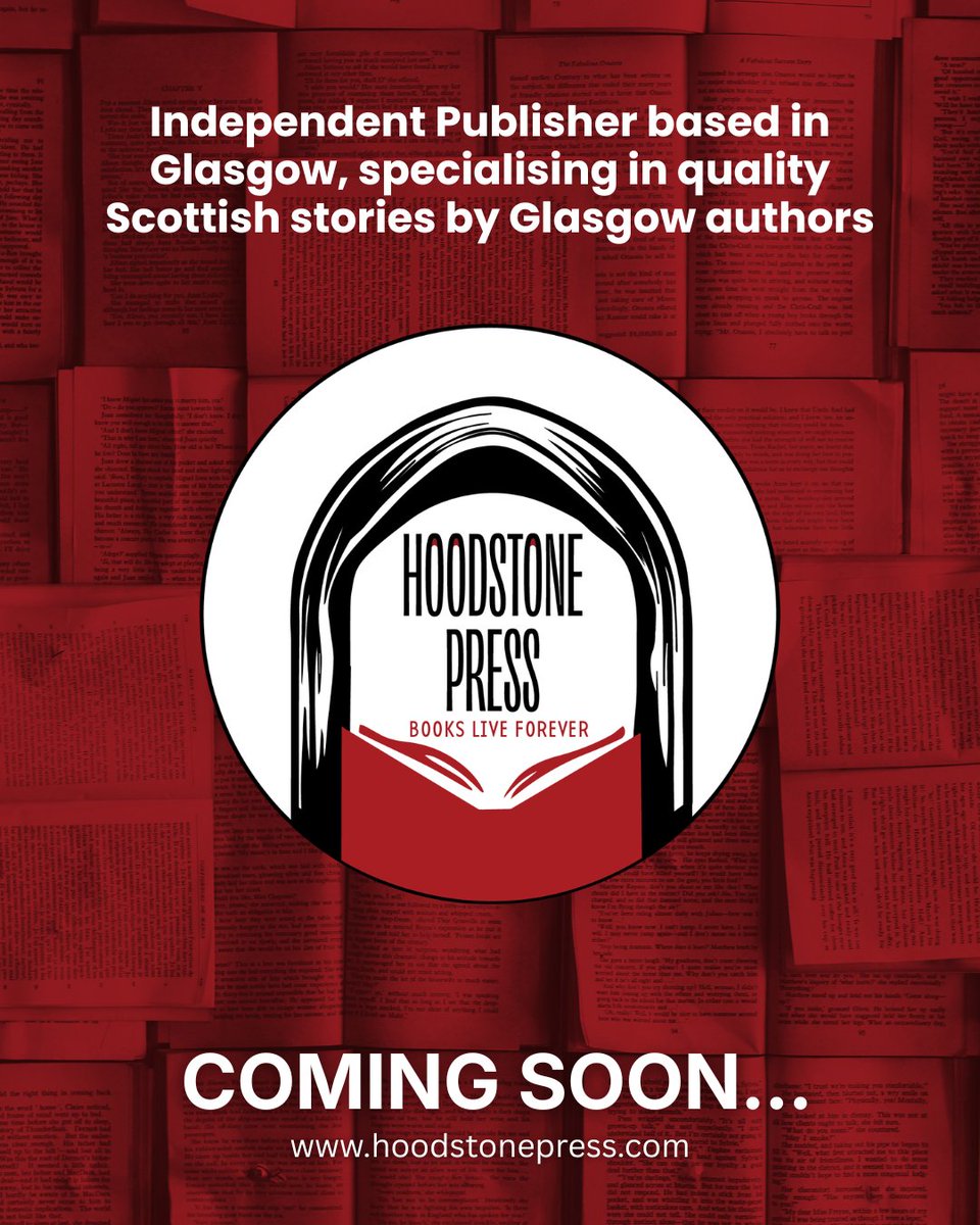 hoodstonepress's tweet photo. 📚 Something exciting is on the horizon...a new independent publisher based in Glasgow, bringing outstanding Scottish stories to readers everywhere.

Follow our journey 
🌐 https://t.co/fldj5Dkj3w

#HoodstonePress #ScottishBooks #BooksLiveForever #publishing #BooksWorthReading https://t.co/mfmopMJoZY