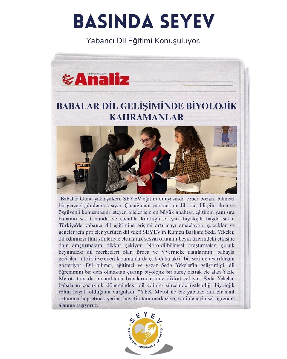 SEYEV_'s tweet photo. SEYEV olarak, yabancı dilin yalnızca kurallardan ve ezberden ibaret olmadığına; doğru yöntemlerle herkes için erişilebilir hale gelebileceğine inanıyoruz.

#BirÇocuğunHayatınaDokun #sendekonuşabilirsin https://t.co/Tcac4olLxM