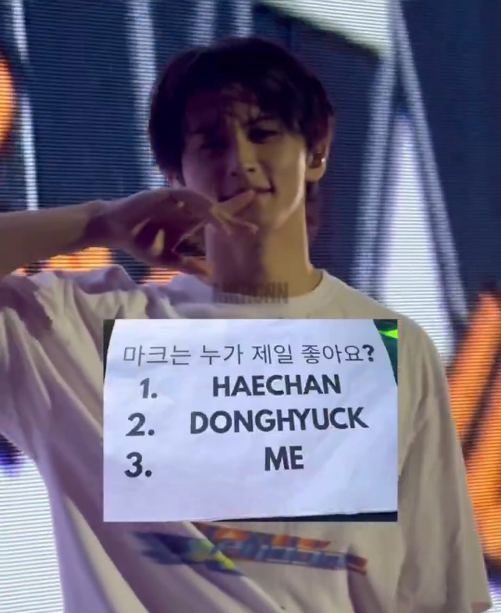 kuemahae's tweet photo. 🤍 mark, who's your favourite?
       1. HAECHAN
       2. DONGHYUCK
       3. ME

🐯 🤔🤔
🐯 😁✌🏻 (DONGHYUCK) https://t.co/CyBty3Yag3