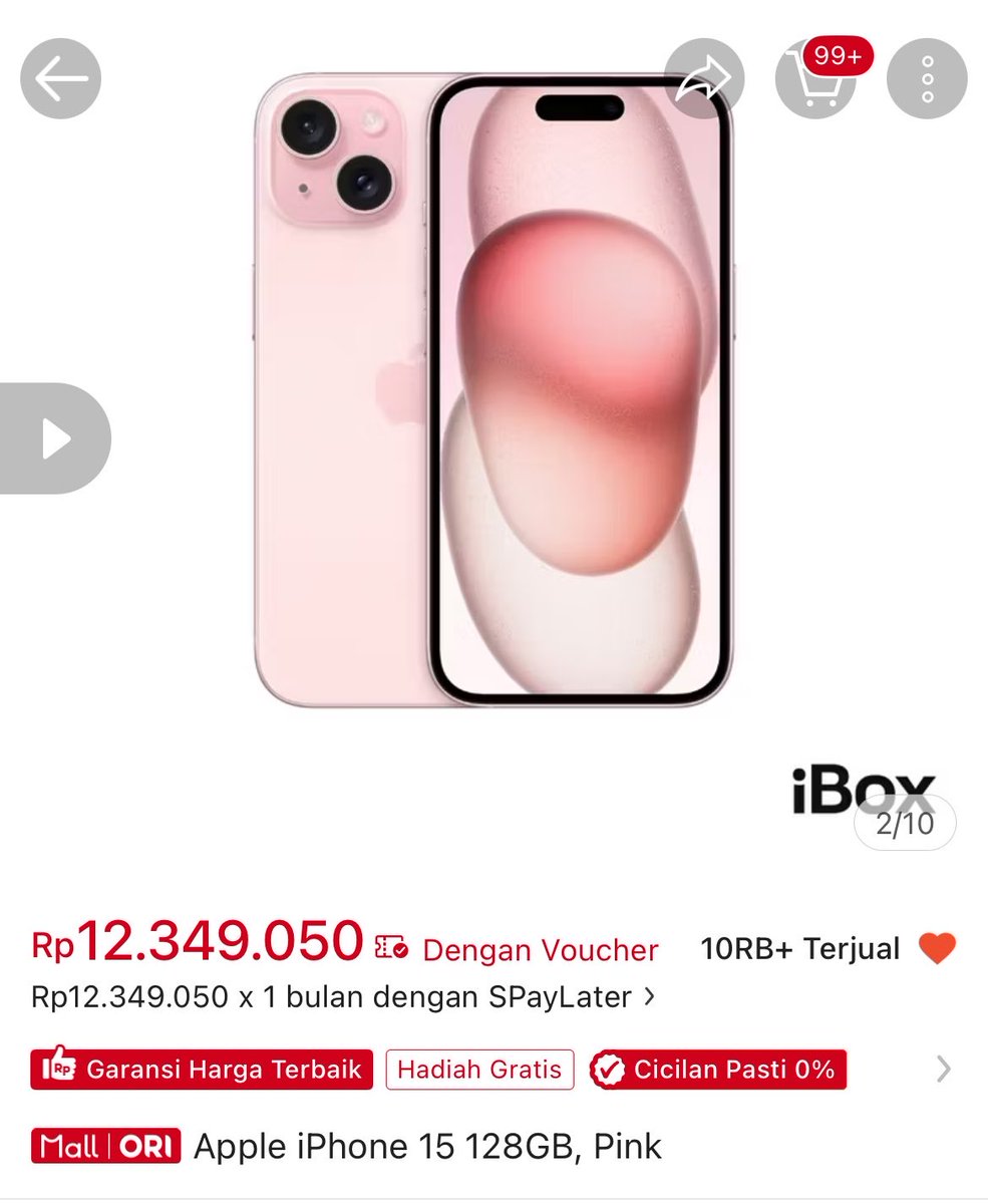 milkkteaice's tweet photo. Harga emas 5 gram sama iPhone 15 sekarang nggak jauh beda😭

Kalau kalian disuruh pilih satu, bakal ambil emas 5 gram atau iPhone 15??! https://t.co/HSl1BiyA2U