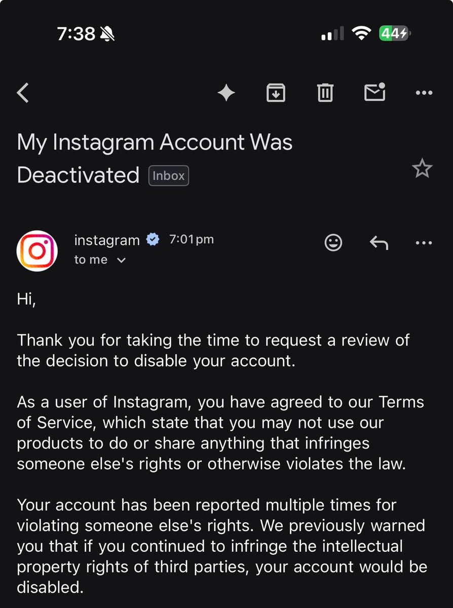 SahibNoor08's tweet photo. My @instagram account with 85K followers has been taken down because of fake copyright strikes

I was extorted on a daily basis by bangladeshi users who were putting fake copyright and were trying to extort  from me.

Even though i took it up with @Meta no solution was given 

@instagram @Meta @metaindia kindly look into it

8 months of hardwork has gone down the drain