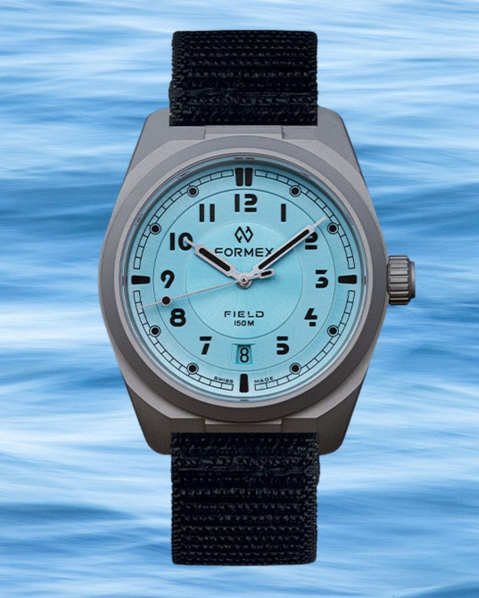 abtsaat's tweet photo. Formex Field 40mm Ice Blue Şimdi Ön Satışta❄️
40 mm kasa çapı ve yalnızca 10,6 mm kasa kalınlığı sayesinde bilekte son derece konforlu bir kullanım sunarken, mavi kadranı sportif ve sofistike görünümü bir araya getirir.
Link: https://t.co/f3txZam4SL
#abt #abtsaat #formex https://t.co/VdsdPMDZkz