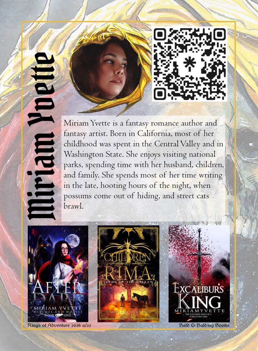 RoBushey's tweet photo. 51 days until Rings of Adventure launches on @kickstarter Sept 1. @mymiriamyvette is one of the 34 contributing indie authors. Sign up for notifications at https://t.co/zskWoRTLtS #Roa26 #readers #romance https://t.co/nL8mEhE9Kt