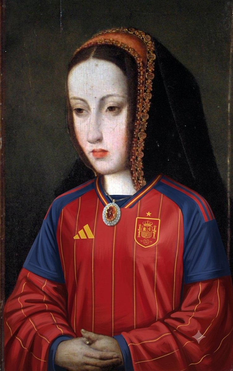 VanesaRegaladoV's tweet photo. Si te da pereza animar a España contra Bélgica, recuerda que Felipe el Hermoso ejerció un tremendo maltrato psicológico, social y político contra nuestra reina doña Juana, hasta prácticamente anularla como persona.
Hazlo por la reina doña Juana! #Aporellos  #EspañaBélgica 
🇪🇸🇧🇪 https://t.co/Ioyqi2J3t0