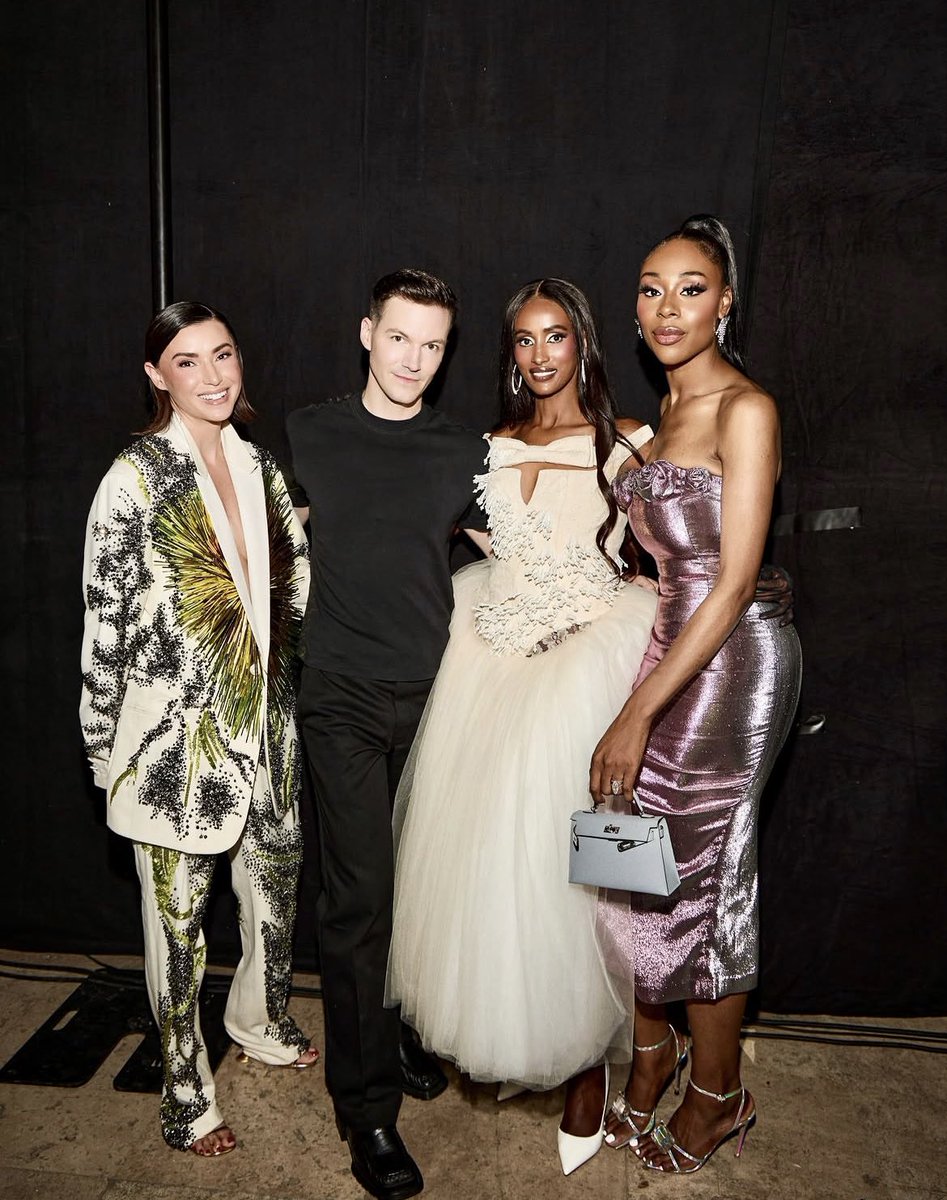 bravoholioc's tweet photo. Bronwyn, Kevin Germainer, Chanel Ayan and Nneka at the new fashion week presentation of Germainer’s Upcycled Couture collection.

#RHOSLC #RHOP #RHODubai https://t.co/uojdT0pBNV