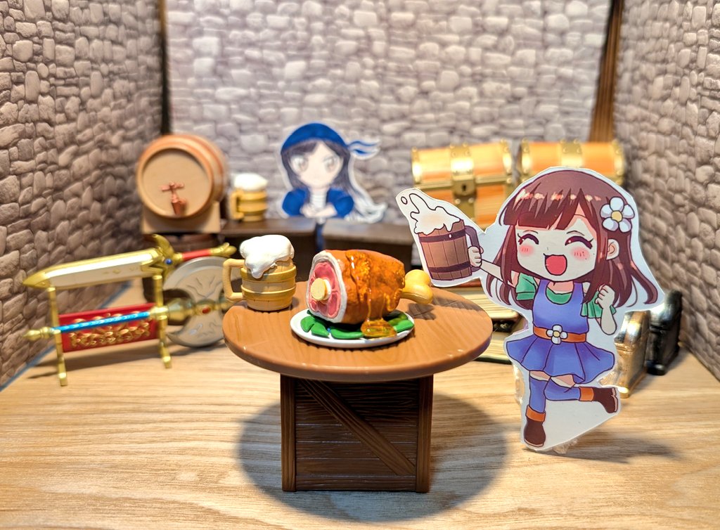 takaneandeli's tweet photo. #鈴木愛奈生誕祭2026 準備会より📣

Aicatwalk王国のどこかにある
⚔️ギルド法被の勇者👘🛡

#鈴木愛奈 さんを祝う🎉🎂
年に一度のお祭りに向け🎆
みんなのあいにゃが⚔️🛡
ギルドに集合中‼️🍻🤜⋆͛🤛

ちょこさんの勇者あいにゃも
駆けつけてくれました🍻😆

勇者あいにゃたちの密会⚔️
始まるようです🤭 https://t.co/s0GN2faOXC