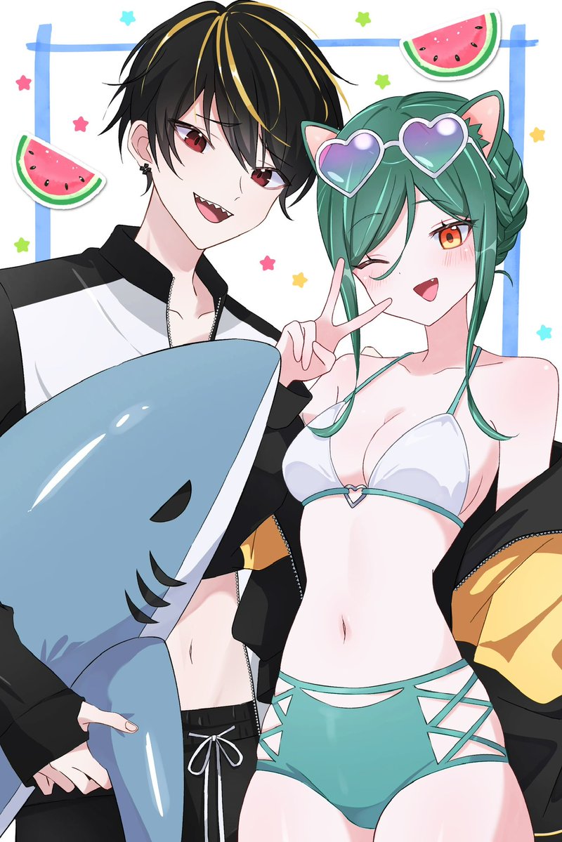 記念日イラスト描かせていただきました🏖🌻♡