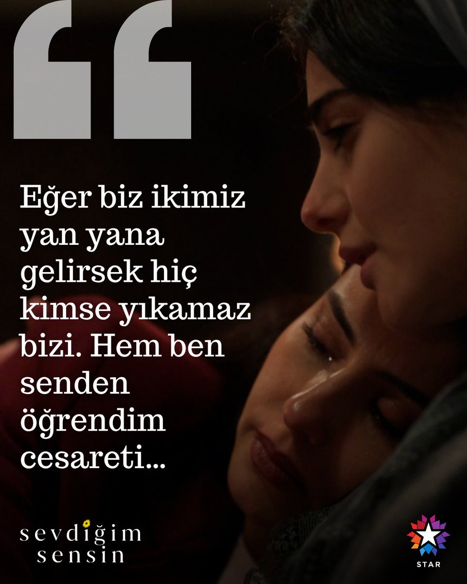 startv's tweet photo. "Senden öğrendim cesareti..." 🌼 

#SevdiğimSensin'in yayınlanmış tüm bölümlerini https://t.co/dqJB0GD1p4'den izleyebilirsiniz. @_sevdigimsensin https://t.co/IRTnGlc2BC