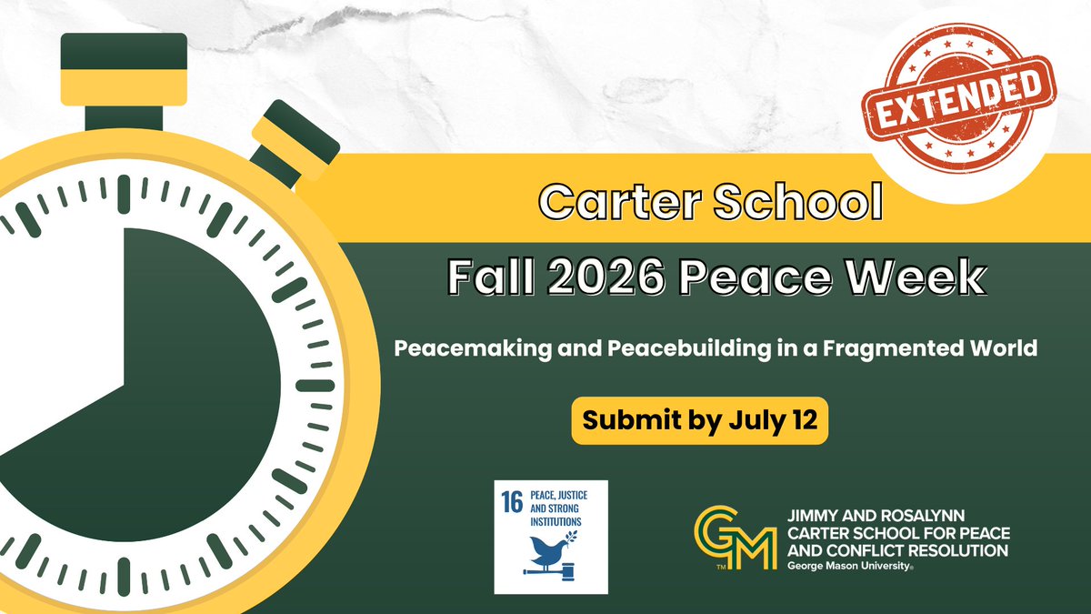 Carter School for Peace and Conflict Resolution tweet media