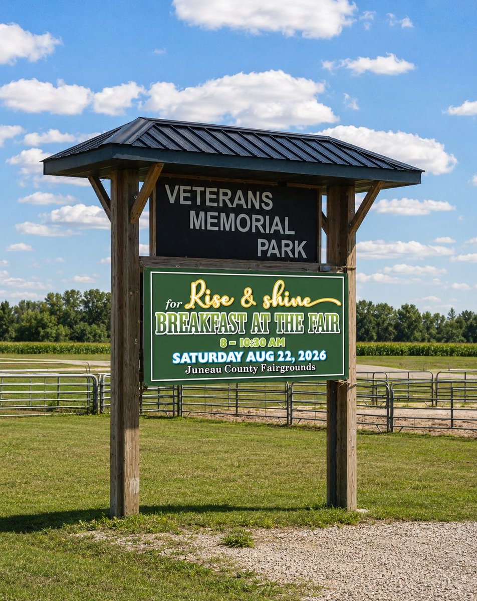 AvHGraphics's tweet photo. Another project completed! 🌅 Designed &amp; printed these durable 36"×72" outdoor banners for JCAIRS' upcoming Breakfast at the Fair. Love how the sunrise theme brings the "Rise &amp; Shine" message to life! Thanks for choosing AvH Graphics! 💚 #AvHGraphics #BannerDesign #PrintDesign https://t.co/DJRigghVOB