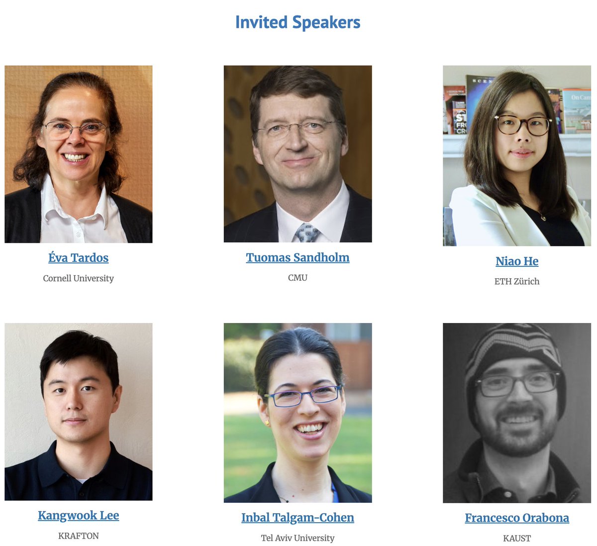 T_Chavdarova's tweet photo. Excited that NExT-Game workshop starts tomorrow at 9:00 AM at #ICML2026!
📍 Room S307 (3rd Floor, South Wing, COEX), Seoul
A huge thank you to our outstanding invited speakers-all speaking in person. Several are coming directly from EC in Rome, making a special effort to join us. https://t.co/qtJBPVCfi5