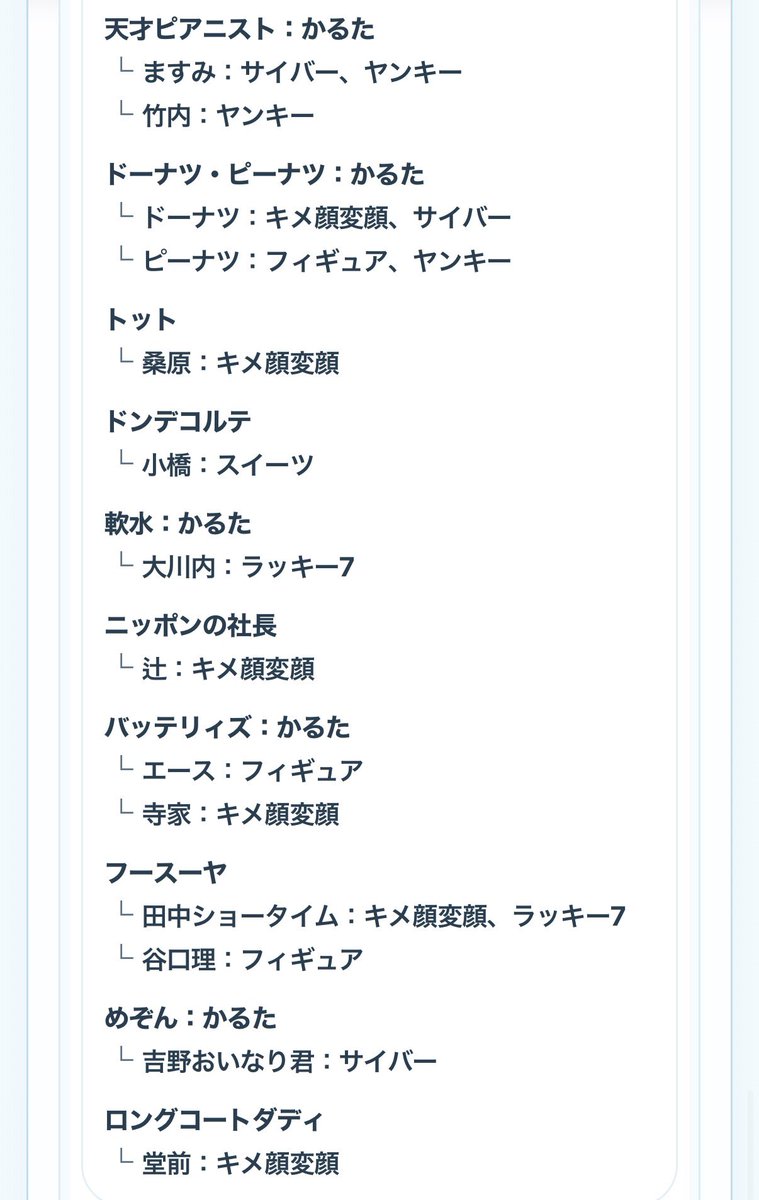 cokin_00's tweet photo. @0 【交換】よしもとコレカ 7th

譲♡画像1、2、3枚目

求♡ ナイチンゲールダンス、ヤス(詳細画像4枚目)

🫧郵送or大阪手渡し
🫧7/11(土)19時頃難波手渡し可能
🫧異種、不快でなければ大幅な比率違い可能ですのでお気軽にお声掛けください☻ https://t.co/UafKGJItY4