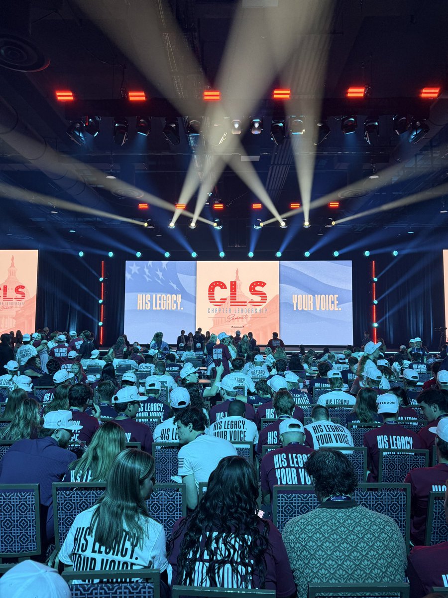 Caprianam's tweet photo. CLS Day 1 Underway! ⭐️ @TPUSA https://t.co/VlMUwrpvKW
