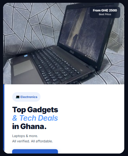 oxglow's tweet photo. Power meets performance with ASUS. Discover quality ASUS laptops from trusted sellers across Ghana, only on Oxglow. 

Tap the link in our bio and find the perfect laptop for work, school, or gaming.

#Ghana #Oxglow #ASUS https://t.co/LusmN8qv6n