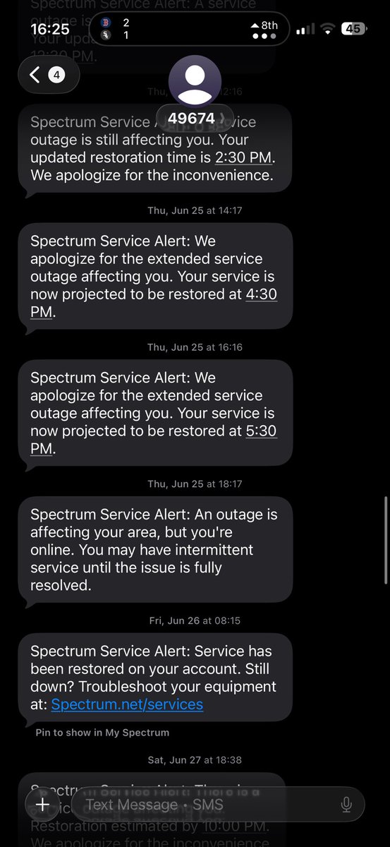 brandon_flood's tweet photo. @GetSpectrum this is not acceptable. https://t.co/zfBztyYOKE